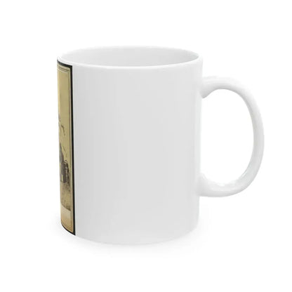 African American Man, Sitting Outside A Military Camp Tent (U.S. Civil War) White Coffee Mug - Go Mug Yourself