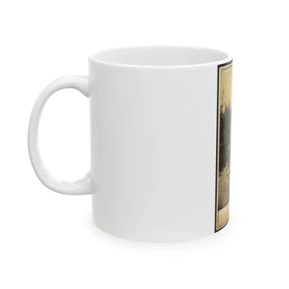 African American Man, Sitting Outside A Military Camp Tent (U.S. Civil War) White Coffee Mug - Go Mug Yourself