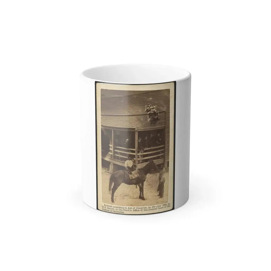 African American Men Tending a Horse (U.S. Civil War) Color Changing Coffee Mug 11oz - Go Mug Yourself