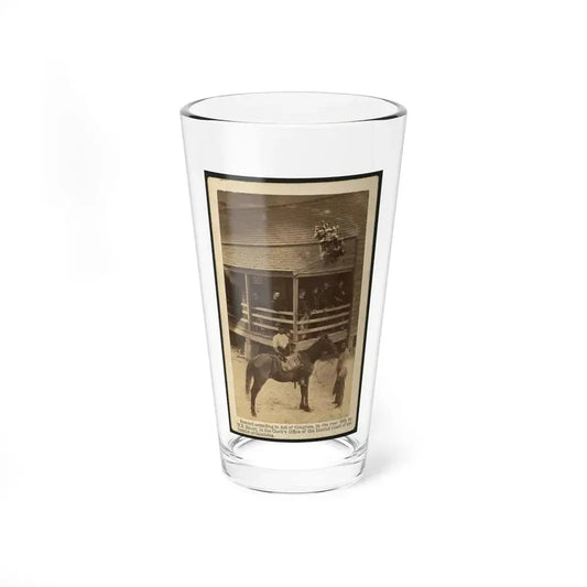 African American Men Tending A Horse (U.S. Civil War) Pint Glass 16oz 16oz - Go Mug Yourself