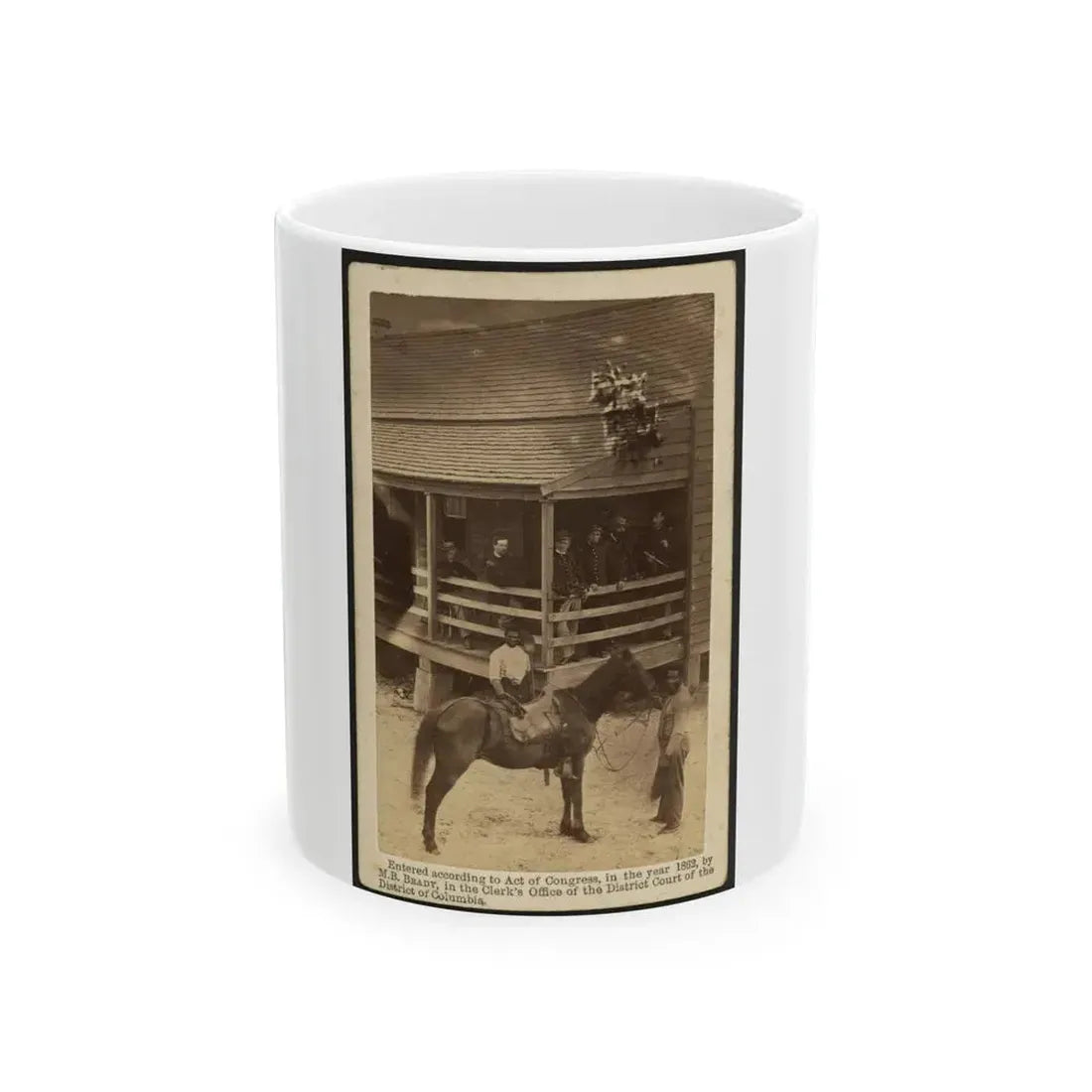 African American Men Tending A Horse (U.S. Civil War) White Coffee Mug 11oz - Go Mug Yourself
