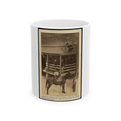 African American Men Tending A Horse (U.S. Civil War) White Coffee Mug 11oz - Go Mug Yourself