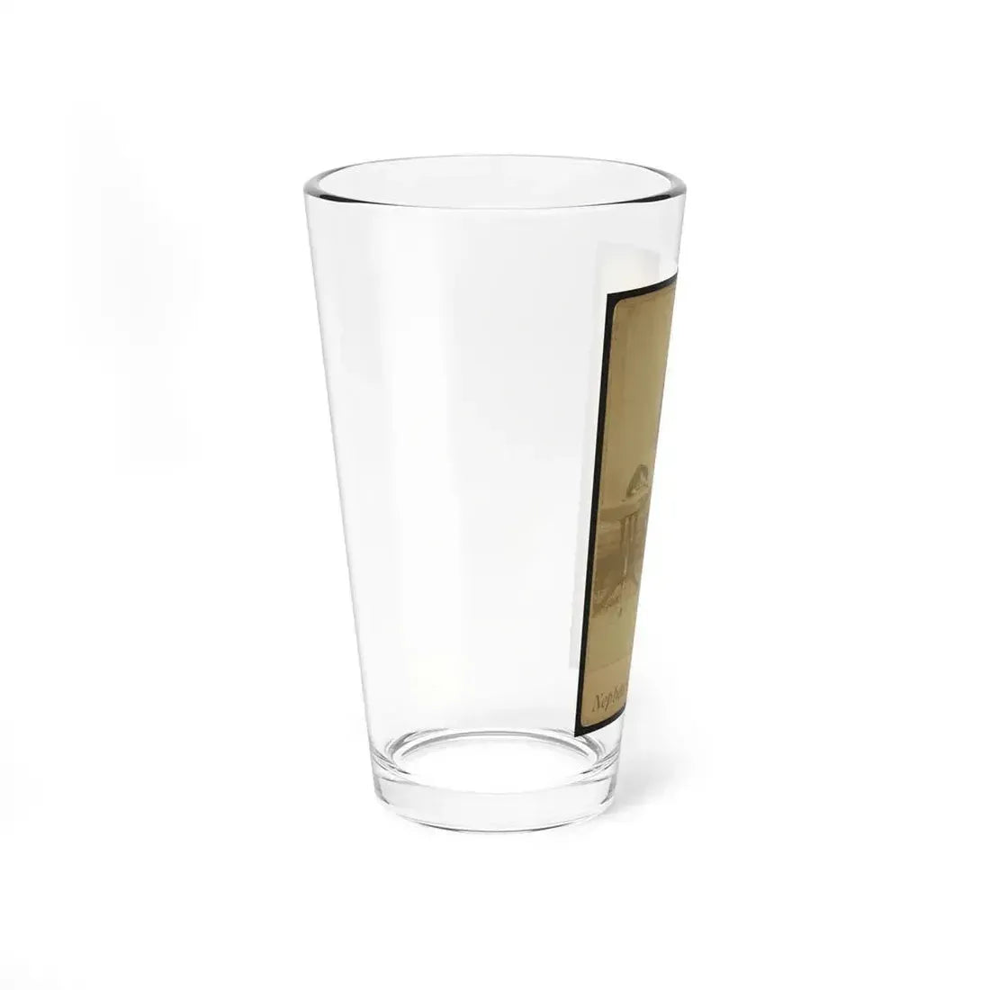 African American Soldier, Full-Length Portrait, Wearing Gar Medal, Standing Next To Table (U.S. Civil War) Pint Glass 16oz 16oz - Go Mug Yourself