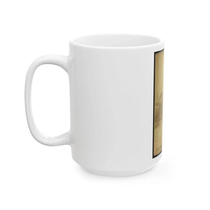 African American Soldier, Full-Length Portrait, Wearing Gar Medal, Standing Next To Table (U.S. Civil War) White Coffee Mug - Go Mug Yourself