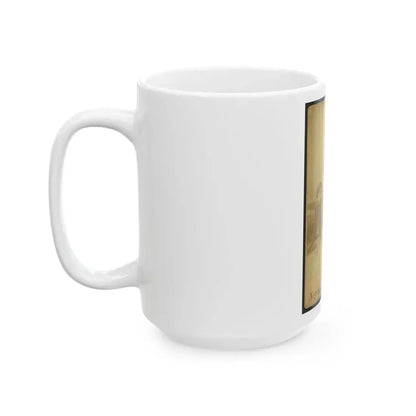 African American Soldier, Full-Length Portrait, Wearing Gar Medal, Standing Next To Table (U.S. Civil War) White Coffee Mug - Go Mug Yourself