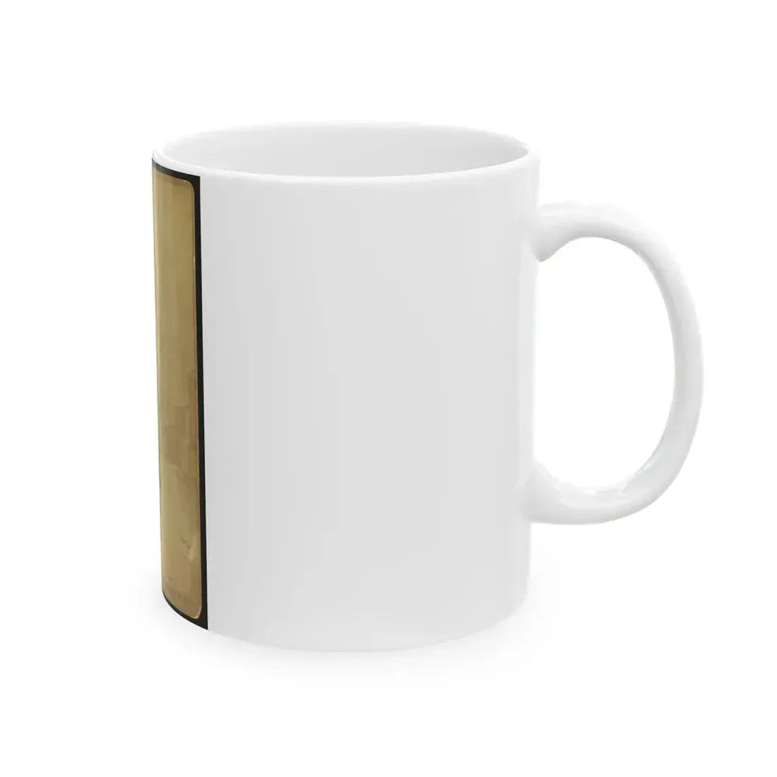 African American Soldier, Full-Length Portrait, Wearing Gar Medal, Standing Next To Table (U.S. Civil War) White Coffee Mug - Go Mug Yourself