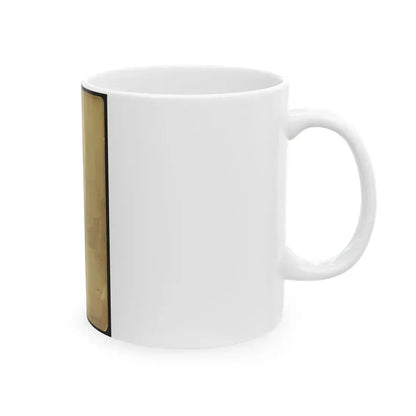 African American Soldier, Full-Length Portrait, Wearing Gar Medal, Standing Next To Table (U.S. Civil War) White Coffee Mug - Go Mug Yourself