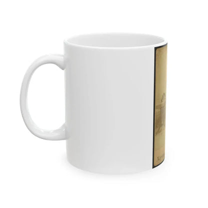 African American Soldier, Full-Length Portrait, Wearing Gar Medal, Standing Next To Table (U.S. Civil War) White Coffee Mug - Go Mug Yourself