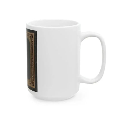 African American Soldier, Half-Length Portrait, With Pistol And Jacket (U.S. Civil War) White Coffee Mug - Go Mug Yourself