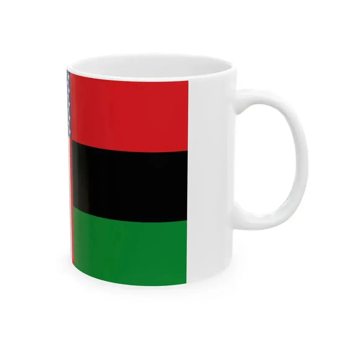 African American Unity Flag (United States) White Coffee Mug - Go Mug Yourself
