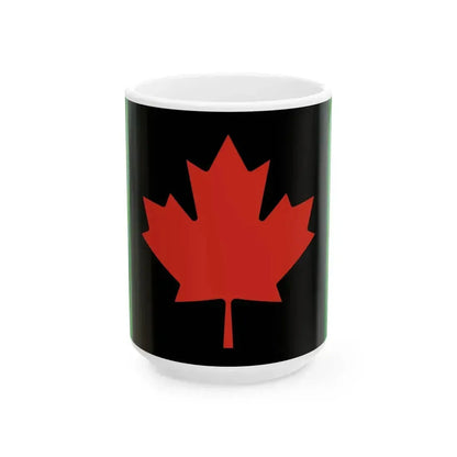 African Canada Flag (Canada) White Coffee Mug 15oz - Go Mug Yourself