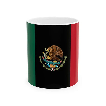 African Mexico Flag (Mexico) White Coffee Mug 11oz - Go Mug Yourself