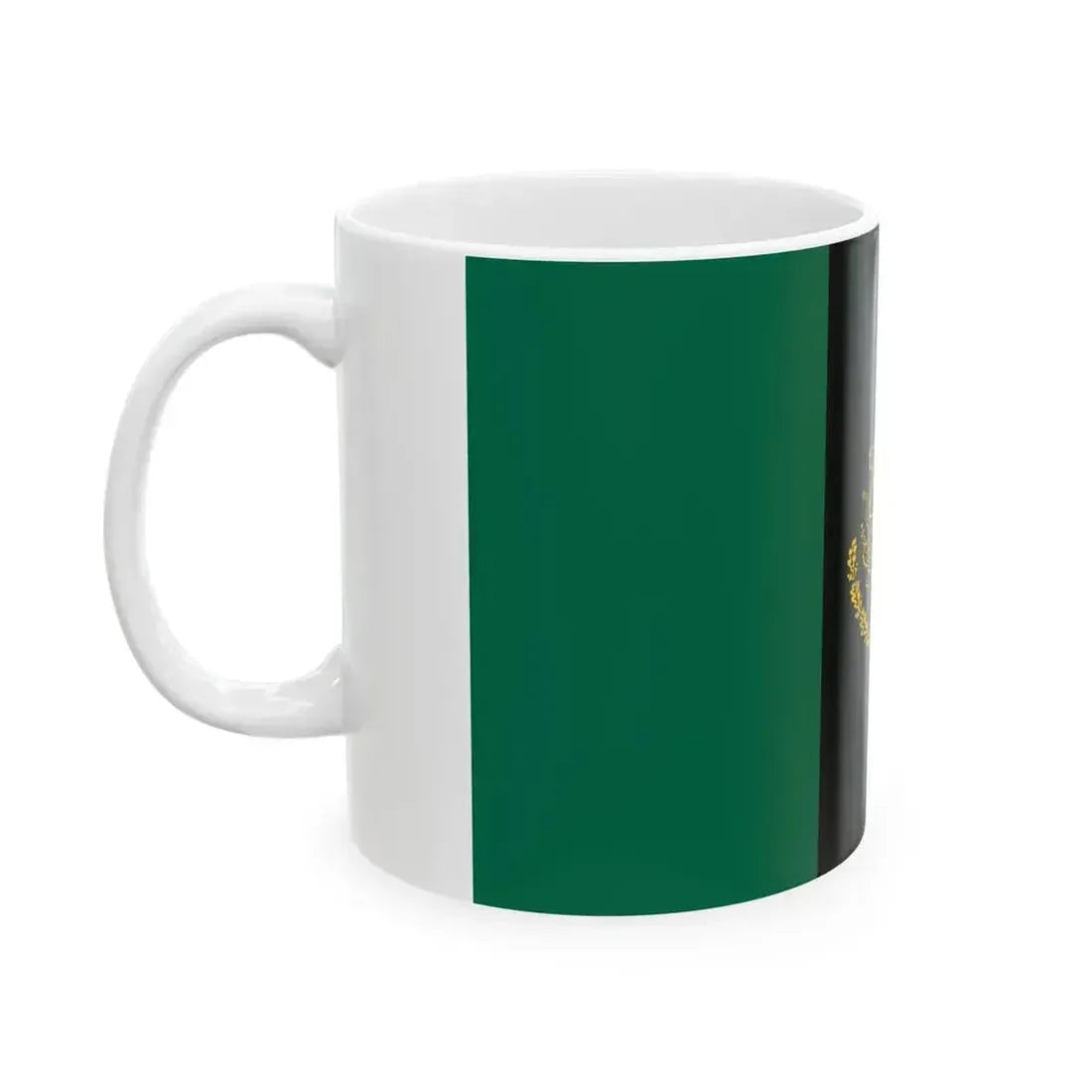 Afro-Mexican Flag proposal 2 (Mexico) White Coffee Mug - Go Mug Yourself