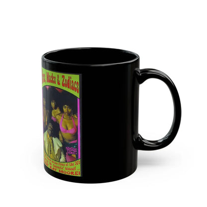 AFROS MACKS AND ZODIACS SOMETHING WEIRD VIDEO (VHS COVER) - Black Coffee Mug-Go Mug Yourself