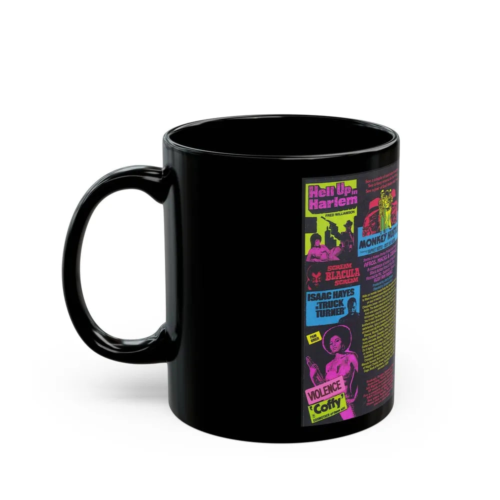 AFROS MACKS AND ZODIACS SOMETHING WEIRD VIDEO (VHS COVER) - Black Coffee Mug-Go Mug Yourself