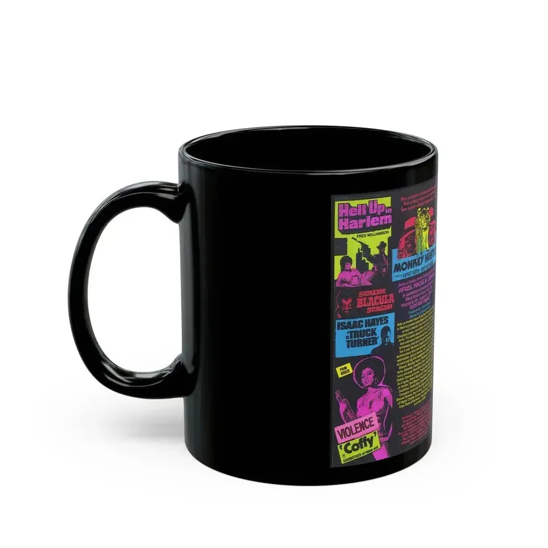 AFROS MACKS AND ZODIACS SOMETHING WEIRD VIDEO (VHS COVER) - Black Coffee Mug - Go Mug Yourself