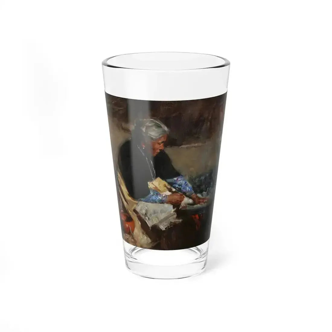 AfsaryCyrus-Tradition (Native Americans in Art) Pint Glass 16oz 16oz - Go Mug Yourself