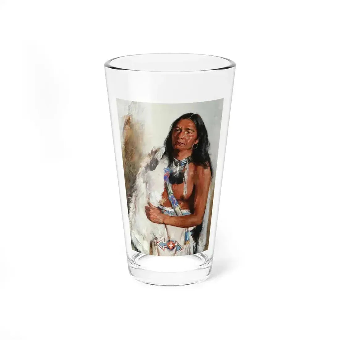 AfsaryCyrus-TribalDancer (Native Americans in Art) Pint Glass 16oz 16oz - Go Mug Yourself