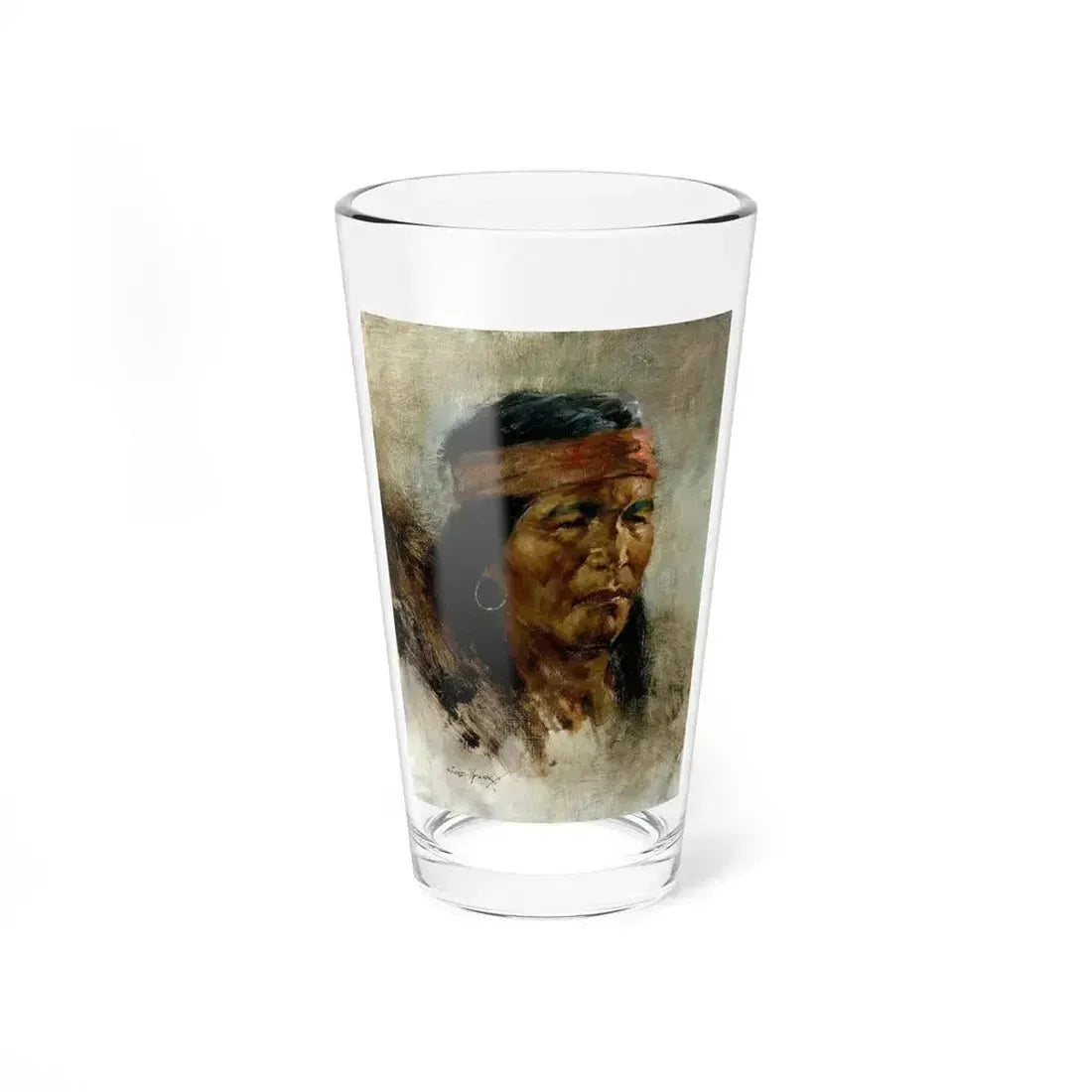 AfsaryCyrus-Untitled2 (Native Americans in Art) Pint Glass 16oz 16oz - Go Mug Yourself