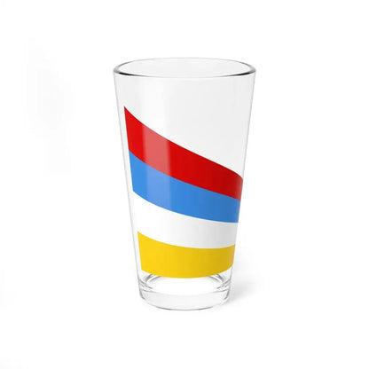Afsharid Imperial Standard 4 Stripes (Iran) Pint Glass 16oz - Go Mug Yourself