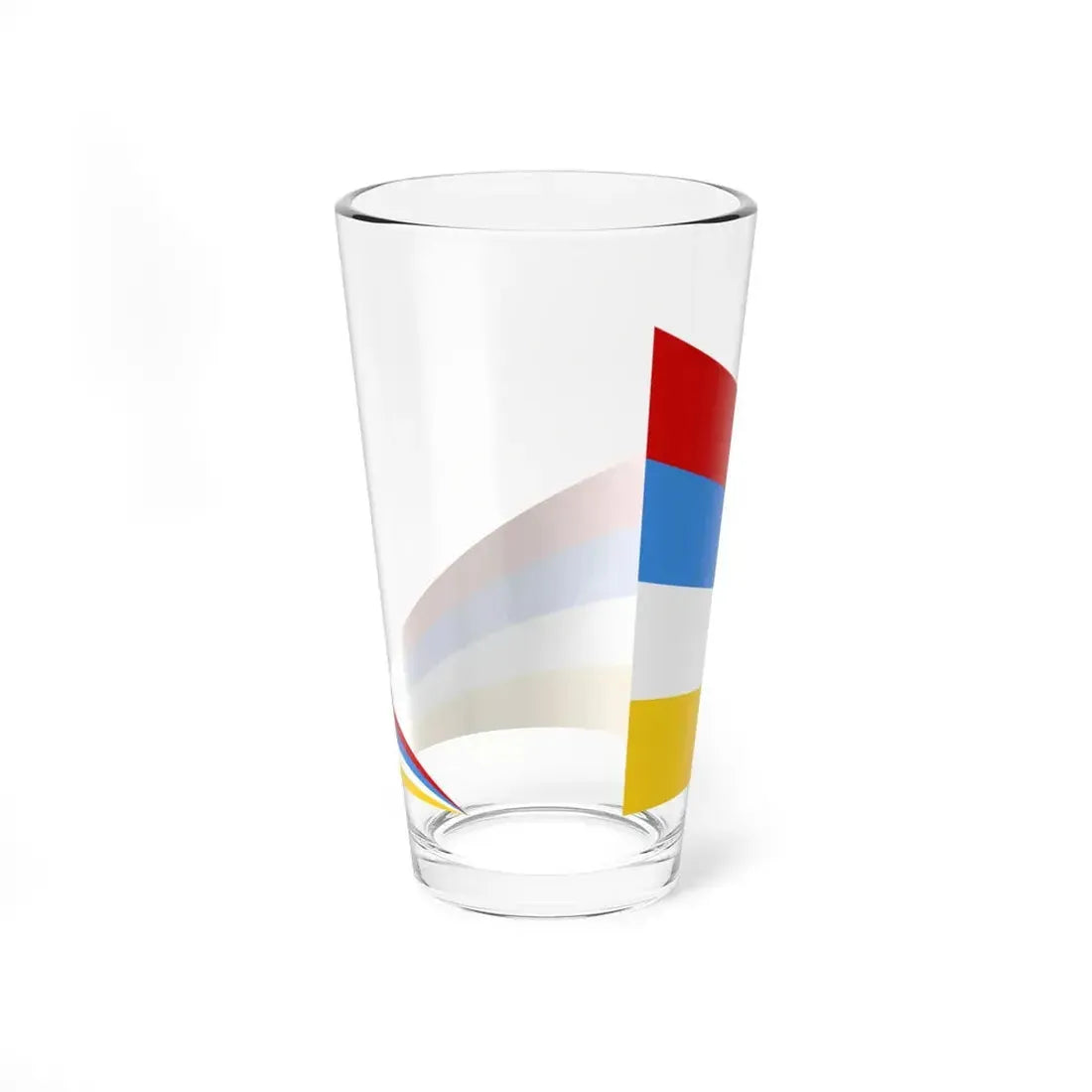 Afsharid Imperial Standard 4 Stripes (Iran) Pint Glass 16oz - Go Mug Yourself