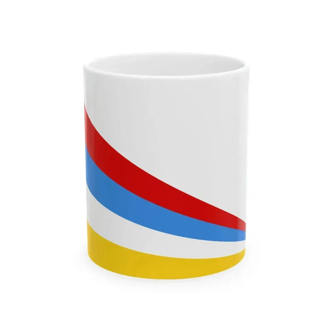 Afsharid Imperial Standard 4 Stripes (Iran) White Coffee Mug 11oz - Go Mug Yourself