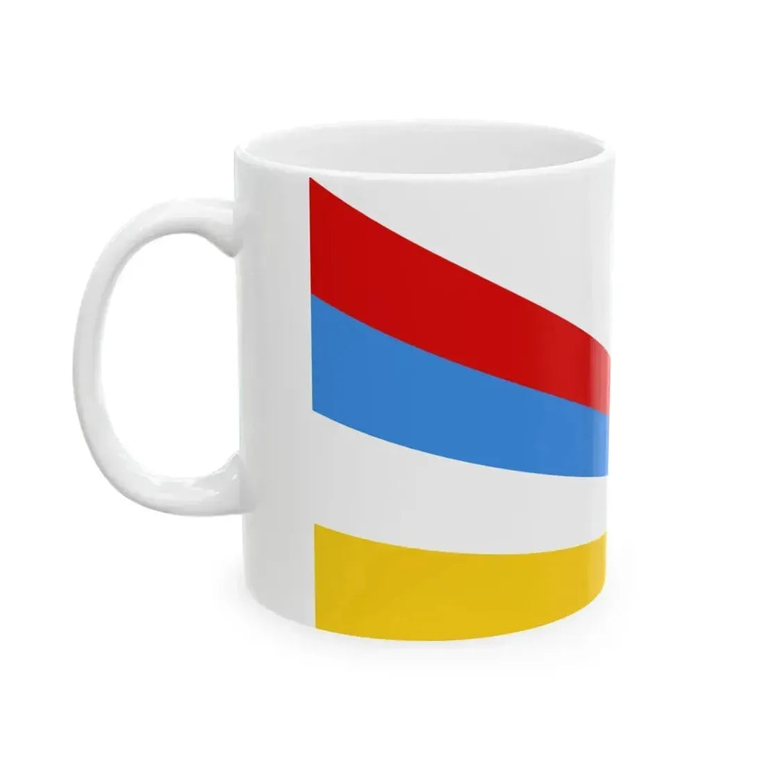 Afsharid Imperial Standard 4 Stripes (Iran) White Coffee Mug - Go Mug Yourself
