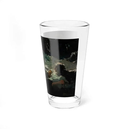 After a Long Day (Magazine Illustration) Pint Glass 16oz - Go Mug Yourself