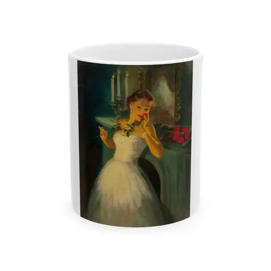 After Art Frahm. Rose For a Rose - White Coffee Mug 11oz - Go Mug Yourself