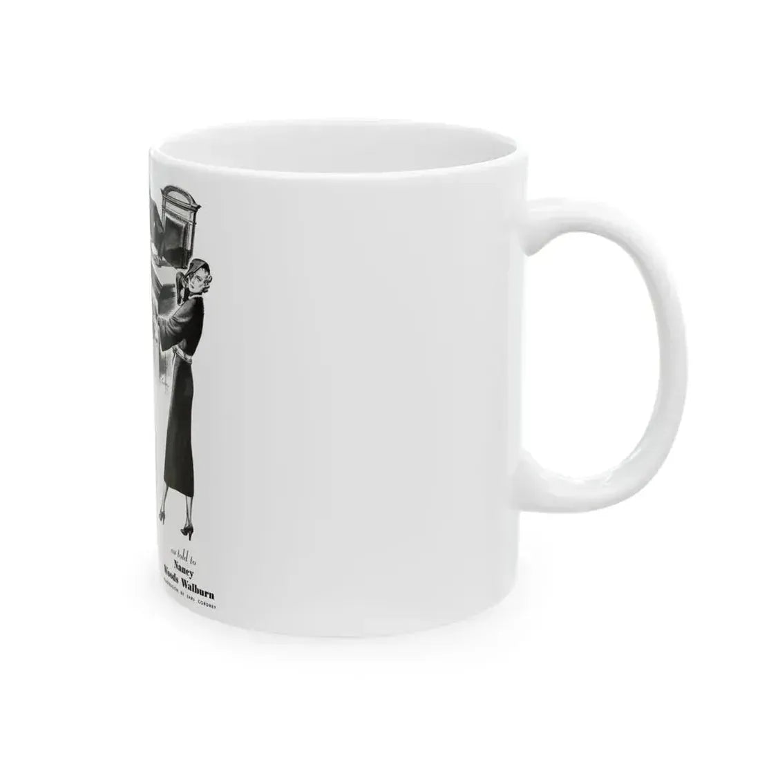 After Divorce What, Cosmopolitan, November 1936 - White Coffee Mug - Go Mug Yourself