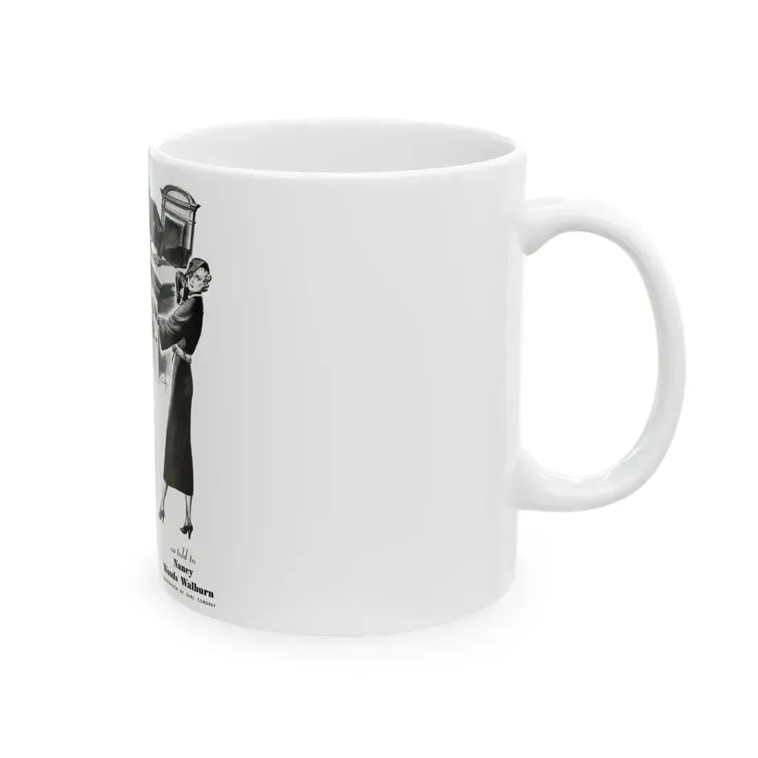 After Divorce What, Cosmopolitan, November 1936 - White Coffee Mug - Go Mug Yourself