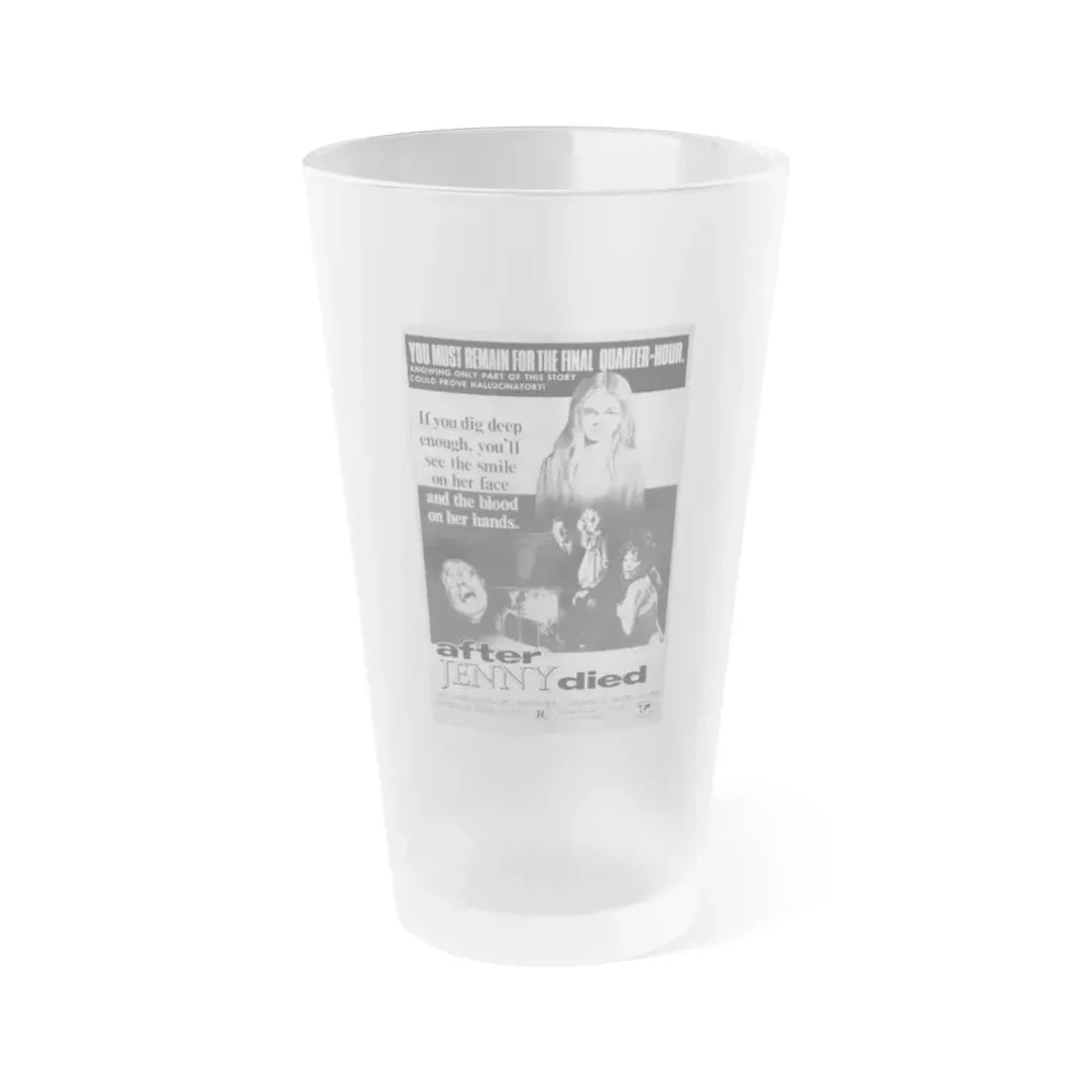 AFTER JENNY DIED (TERROR FROM UNDER THE HOUSE) 1971 Movie Poster - Frosted Pint Glass 16oz Default Title - Go Mug Yourself