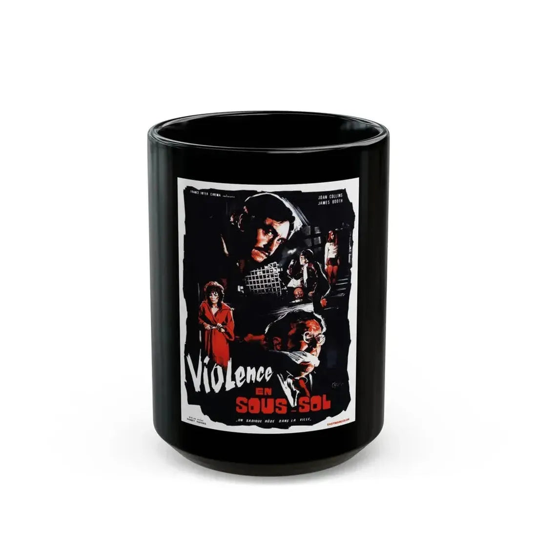 AFTER JENNY DIED (TERROR FROM UNDER THE HOUSE) (FRENCH) 1971 Movie Poster - Black Coffee Mug 15oz - Go Mug Yourself