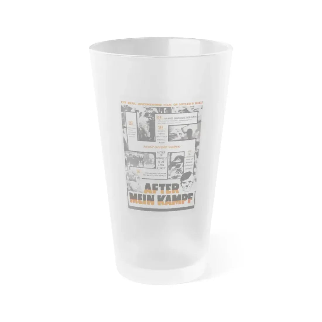 AFTER MEIN KAMPF 1940 Movie Poster - Frosted Pint Glass 16oz Default Title - Go Mug Yourself