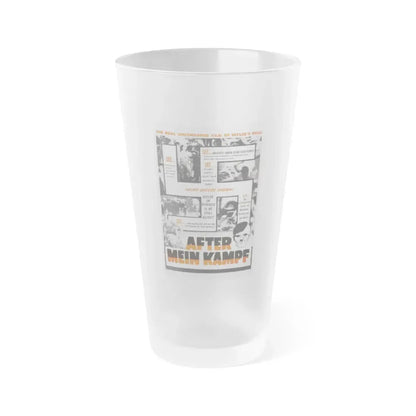 AFTER MEIN KAMPF 1940 Movie Poster - Frosted Pint Glass 16oz Default Title - Go Mug Yourself
