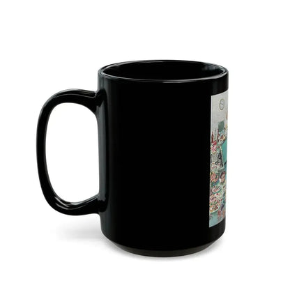 After Party Clean-Up, The Saturday Evening Post, January 2, 1960 - Black Coffee Mug - Go Mug Yourself