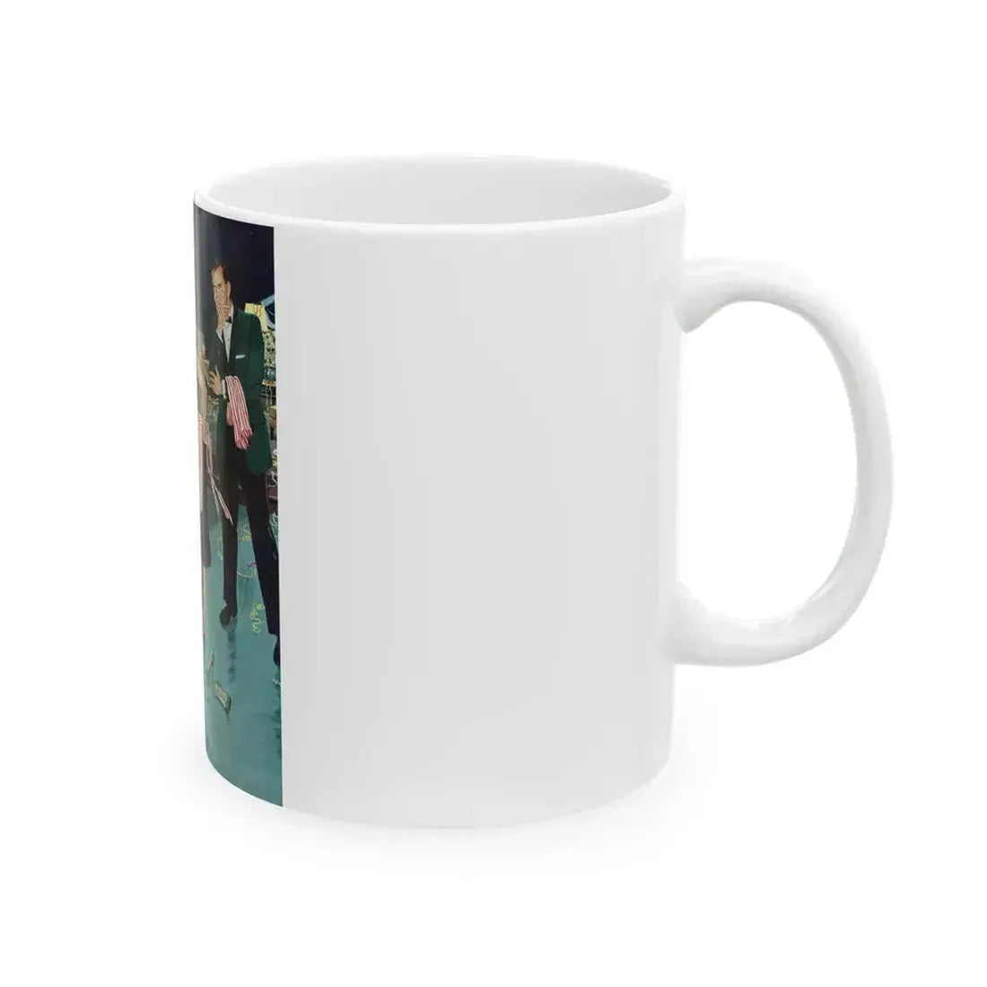 After Party Clean-Up, The Saturday Evening Post, January 2, 1960 - White Coffee Mug - Go Mug Yourself