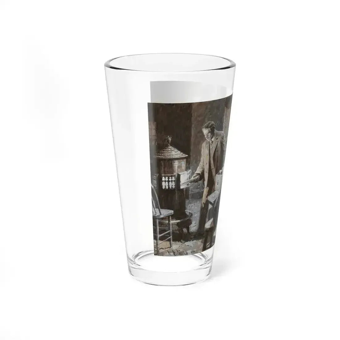 After the Election, 1908 Cosmopolitan Magazine story illustration, 1907 (Magazine Illustration) Pint Glass 16oz - Go Mug Yourself