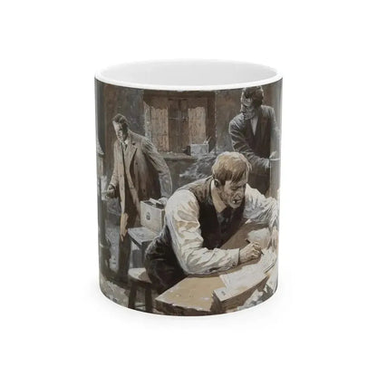 After the Election, 1908 Cosmopolitan Magazine story illustration, 1907 - White Coffee Mug 11oz - Go Mug Yourself
