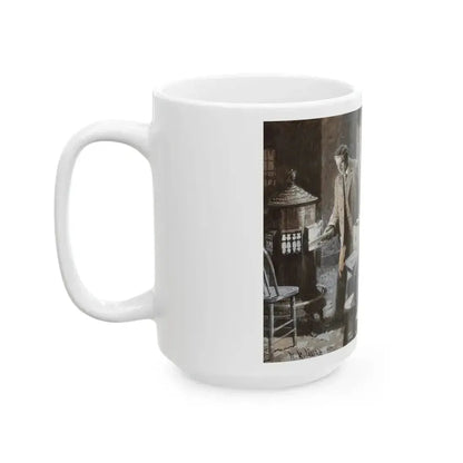 After the Election, 1908 Cosmopolitan Magazine story illustration, 1907 - White Coffee Mug - Go Mug Yourself