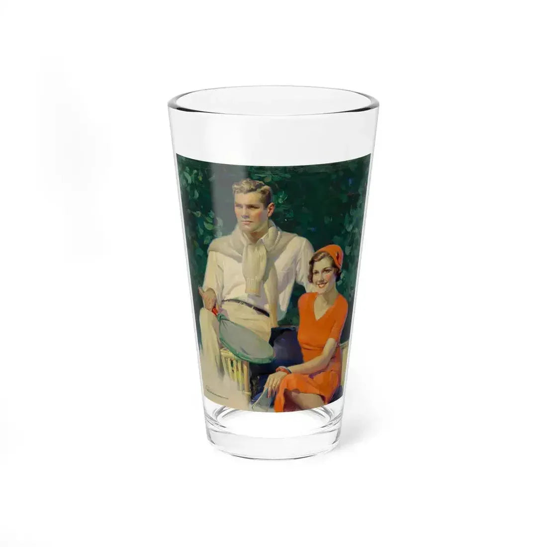 After the Match, Liberty Magazine cover, June 1, 1935 (Magazine Illustration) Pint Glass 16oz 16oz - Go Mug Yourself