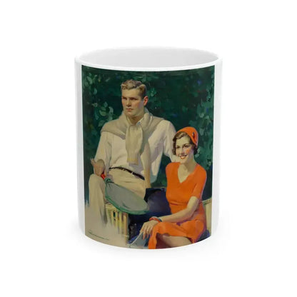 After the Match, Liberty Magazine cover, June 1, 1935 - White Coffee Mug 11oz - Go Mug Yourself