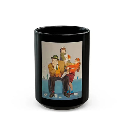 Afternoon at the Game - Black Coffee Mug 15oz - Go Mug Yourself
