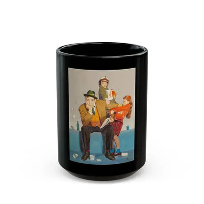 Afternoon at the Game - Black Coffee Mug 15oz - Go Mug Yourself