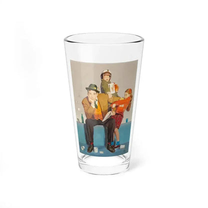 Afternoon at the Game (Magazine Illustration) Pint Glass 16oz 16oz - Go Mug Yourself
