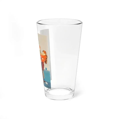 Afternoon at the Game (Magazine Illustration) Pint Glass 16oz - Go Mug Yourself