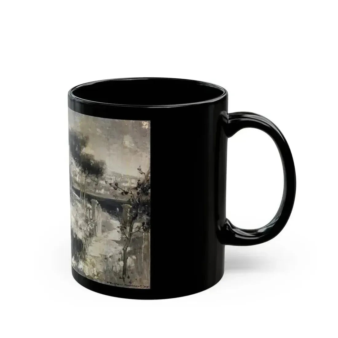 Afternoon Meeting, 1927 - Black Coffee Mug - Go Mug Yourself