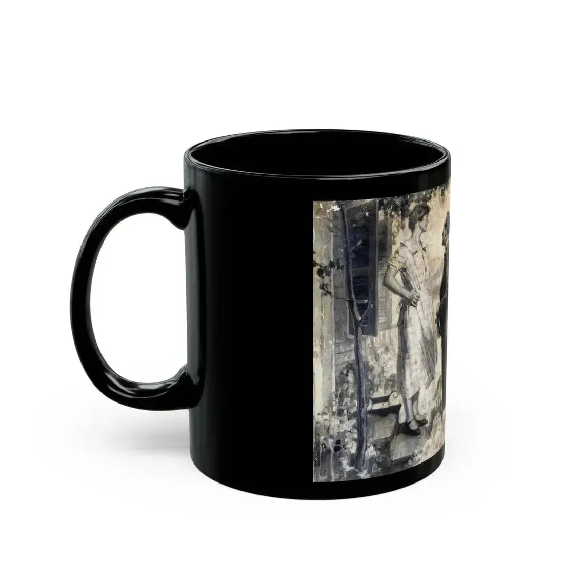Afternoon Meeting, 1927 - Black Coffee Mug - Go Mug Yourself