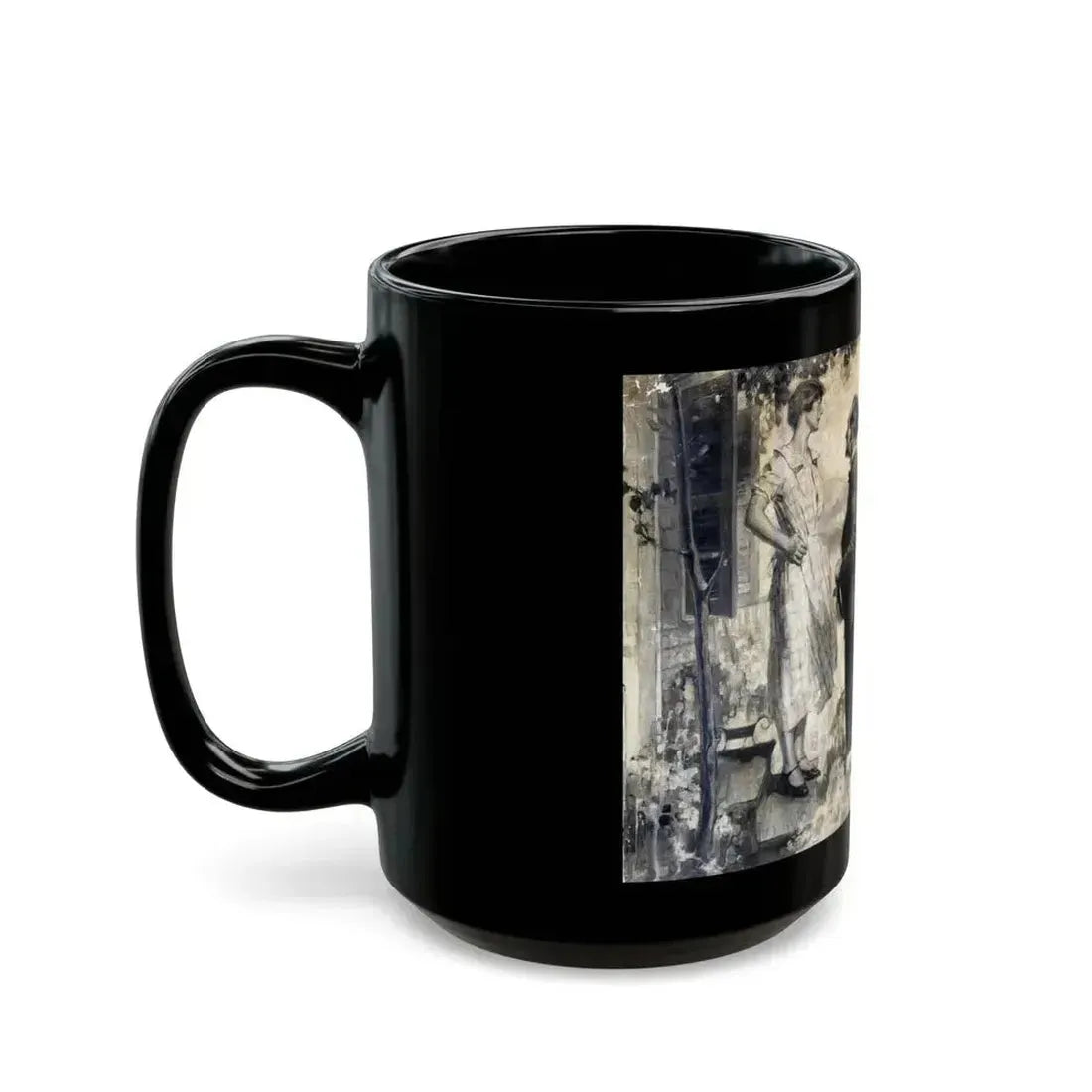 Afternoon Meeting, 1927 - Black Coffee Mug - Go Mug Yourself