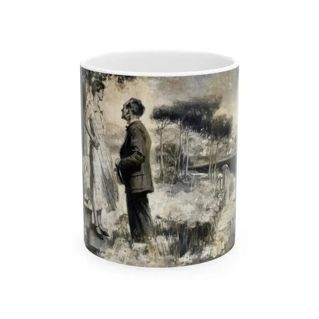Afternoon Meeting, 1927 - White Coffee Mug 11oz - Go Mug Yourself